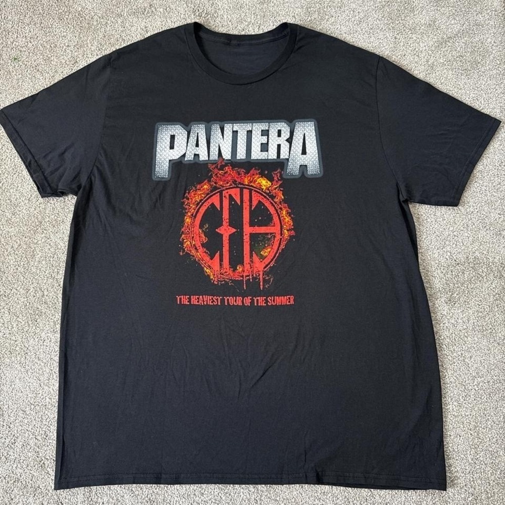 Pantera Amon Amarth Band T-Shirt XL Black Metal Graphic Tee